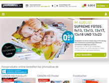 Tablet Screenshot of photodose.de